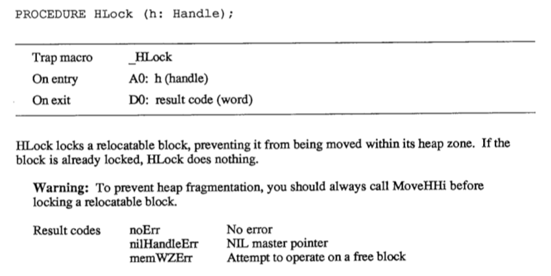HLock, Inside Macintosh